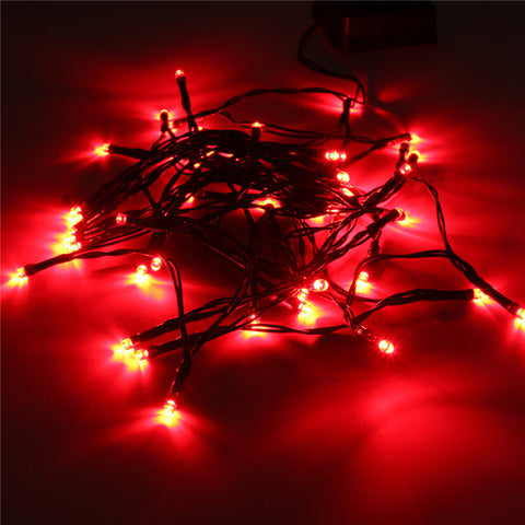 Top Quality 5.2M Solar Powered Colorful 50 LED Fairy String Light 1.5W Outdoor Yard Garden Path Chirstmas Party Decor Lamp