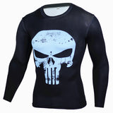 2015 New Fitness Compression Shirt Men Superman Bodybuilding Long Sleeve 3D T Shirt Crossfit Tops Shirts