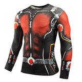 2015 New Fitness Compression Shirt Men Superman Bodybuilding Long Sleeve 3D T Shirt Crossfit Tops Shirts