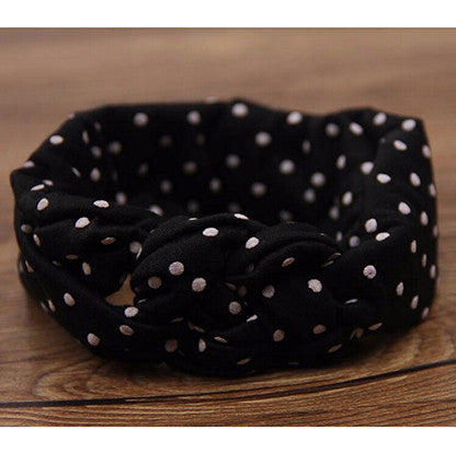 1 pieces Baby Printing Knot Hair Band Baby Girls Headband Ribbon Elasticity Ferret Hair Accessories Headwear W146