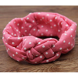 1 pieces Baby Printing Knot Hair Band Baby Girls Headband Ribbon Elasticity Ferret Hair Accessories Headwear W146