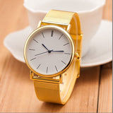 2015 New Famous Brand Silver Casual Geneva Quartz Watch Women Metal Mesh Stainless Steel Dress Watches Relogio Feminino Clock