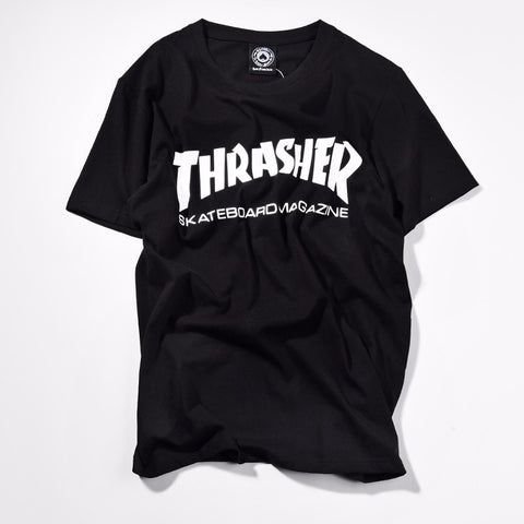 New thrasher T Shirt Men Skateboards tee Short Sleeve skate Tshirts Tops Hip Hop T shirt homme Man Magazine trasher T shirts