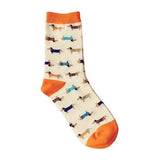 35-43 Caramella animal socks Sausage dog dachshund Ido hvalp hush pup puppy huisdier pet szczeniak retail support wholesale zoo