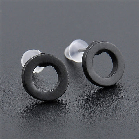 Punk Black Gold Silver Earrings Simple T Bar Earring Women Girl Ear Stud Earrings Fine Jewelry Brincos Bijoux Femme 2016