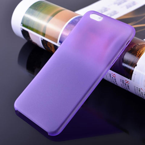 Case for iPhone 6 6s 0.3mm Ultra Thin Slim Matte Back Skin Cover 4.7 inch Phone Back Case Rubber Cover Dirt-resistant 7Color