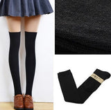 1 Pair 5 Solid Colors Fashion Sexy Warm Thigh High Over the Knee Socks Long Cotton Stockings For Girls Ladies Women