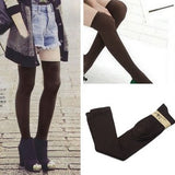 1 Pair 5 Solid Colors Fashion Sexy Warm Thigh High Over the Knee Socks Long Cotton Stockings For Girls Ladies Women