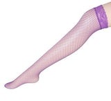 Solid Colors Lady Sexy Fishnet Lace Spandex Top Mesh Thigh High Stockings Knee Socks Long Tights Pantyhose Medias For Woman