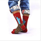 Free Shipping Fashion Art  Cotton Crew Socks  Painting Character Pattern for Women Men Harajuku Design Sox Calcetines Van Gogh