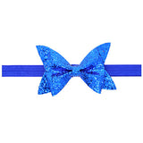 1pcs New Cut Baby Shiny Bow Knot Headband Girls Bow Elasticity Hair Band Infant Kids hair accessories W213