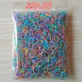 About 1000pcs/bag (small package) 2015 New Child Baby TPU Hair Holders Rubber Bands Elastics Girl's Tie Gum