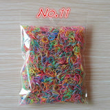 About 1000pcs/bag (small package) 2015 New Child Baby TPU Hair Holders Rubber Bands Elastics Girl's Tie Gum