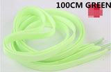 100CM 1 Pairs=2 PCS Sport Men Women Luminous Shoelace Glow In The Dark Fluorescent Shoelace Athletic Flat Shoe Laces ASL661A