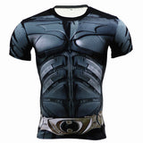 New Fitness Compression Shirt Men Anime Superhero Punisher Skull Captain Americ Superman 3D T Shirt Bodybuilding Crossfit tshirt