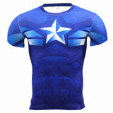 New Fitness Compression Shirt Men Anime Superhero Punisher Skull Captain Americ Superman 3D T Shirt Bodybuilding Crossfit tshirt