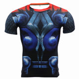 New Fitness Compression Shirt Men Anime Superhero Punisher Skull Captain Americ Superman 3D T Shirt Bodybuilding Crossfit tshirt