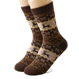 Christmas Socks Women's Girls Fashion Winter Rabbit Wool Cashmere Thick 3d Deer Ladies Woman Socks Cute Female Thermal Warm Gift