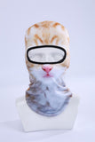 Funny Cat 3D Mask Hat Outdoor Hat Hood Bicycle Warm Neck Face Cap Winter Motorcycle Helmet Cap For Unisex