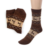 Hot Sale Fashion Christmas Deer Design Casual Knit Wool Socks Warm Winter Mens Women Lowest Price Anne Shop