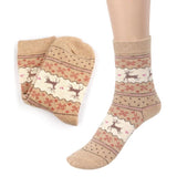 Hot Sale Fashion Christmas Deer Design Casual Knit Wool Socks Warm Winter Mens Women Lowest Price Anne Shop