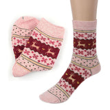 Hot Sale Fashion Christmas Deer Design Casual Knit Wool Socks Warm Winter Mens Women Lowest Price Anne Shop