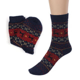 Hot Sale Fashion Christmas Deer Design Casual Knit Wool Socks Warm Winter Mens Women Lowest Price Anne Shop