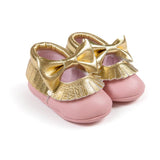 Baby Gold Shoes Soft Sole Moccasin Newborn Babies PU leather Slip-on First Walker