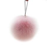 Fluffy Ball Keychain Cute Pompom Simulation Rabbit Fur Ball Key Chain For Car Key Ring Car Bag Pendant Chaveiro Sep23