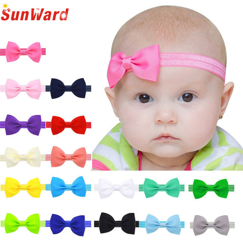 2016 Multicolor Bowknot Mini Headbands girl hair accessories baby headband cute hair band newborn floral headband LS25