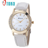 Hot Hothot Sales Women Diamond Analog Leather Quartz Wrist Watch Watches,business,Classic,simple,Girl,round,luxury, jy28