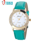 Hot Hothot Sales Women Diamond Analog Leather Quartz Wrist Watch Watches,business,Classic,simple,Girl,round,luxury, jy28