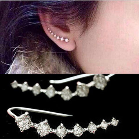 Kittenup 2016 new fashion  Seven stars  Trendy Jewelry Beautifully Ear row Accessories line type Earrings for women EH0282