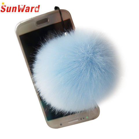 Fluffy Ball Keychain Cute Pompom Simulation Rabbit Fur Ball Key Chain For Car Key Ring Car Bag Pendant Chaveiro Sep23