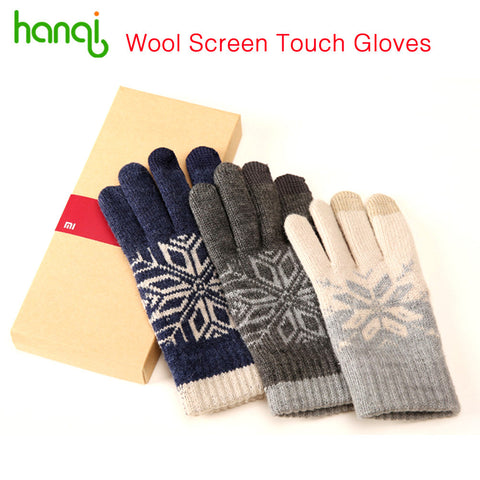 Original Xiaomi Finger Screen Touch Gloves Xiaomi Accessory Winter Warm Wool Gloves For Touch Screen Phone Tablet Cash Machine