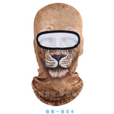 Funny Cat 3D Mask Hat Outdoor Hat Hood Bicycle Warm Neck Face Cap Winter Motorcycle Helmet Cap For Unisex