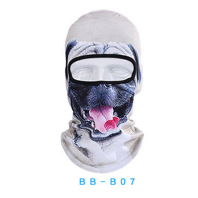 Funny Cat 3D Mask Hat Outdoor Hat Hood Bicycle Warm Neck Face Cap Winter Motorcycle Helmet Cap For Unisex