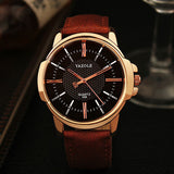 Rose Gold Wrist Watch Men 2017 Top Brand Luxury Famous Male Clock Quartz Watch Golden Wristwatch Quartz-watch Relogio Masculino