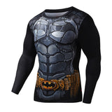 2016New Fashion Fitness Compression Shirt Men Cosplay Male Crossfit Plus Size Bodybuilding Men T shirt 3D Printed Superman Top