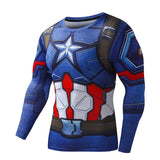 2016New Fashion Fitness Compression Shirt Men Cosplay Male Crossfit Plus Size Bodybuilding Men T shirt 3D Printed Superman Top