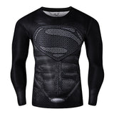 2016New Fashion Fitness Compression Shirt Men Cosplay Male Crossfit Plus Size Bodybuilding Men T shirt 3D Printed Superman Top