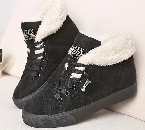 New fashion fur female warm ankle boots women boots snow boots and autumn winter women shoes #Y10308Q