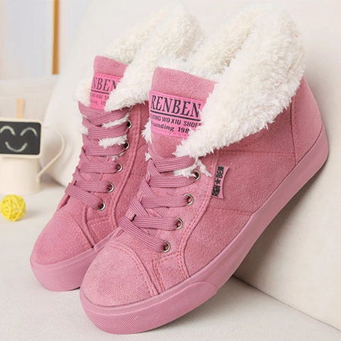 New fashion fur female warm ankle boots women boots snow boots and autumn winter women shoes #Y10308Q