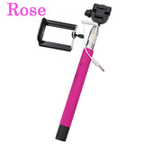 22-100cm Portable Extendable Handheld Monopod Audio Cable Wired Palo Selfie Stick Self-Pole Artifact For Iphone Samsung Android