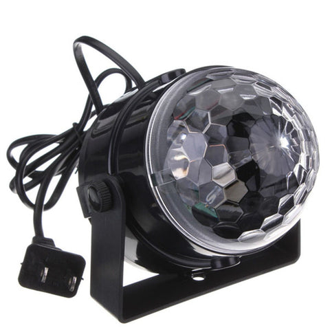 LED RGB Stage Light Mini Crystal Magic Ball Led Stage Lighting Effect DJ Light Bar Disco Club Party Decor Lamp 100-240V US Plug