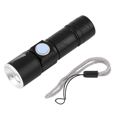 Hot 2000LM Super Bright Q5 LED Tactical Rechargeable Waterproof USB Flashlight Torch Zoom Adjustable  New