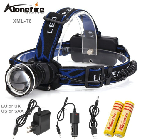 AloneFire HP87 cree led Headlight Cree XM-L T6 LED 2000LM cree led Headlamp light Head Lamp Torch LED Fishing Flashlights Torch