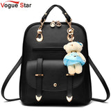 Vogue Star 2017 women backpack leather backpacks women travel bag school bags backpack women's travel bags Rucksack bolsas LS535