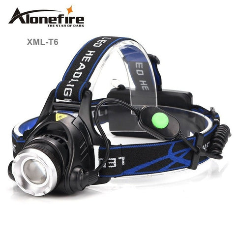 AloneFire HP88 3Modes CREE XML T6 2000LM LED Headlamp Rechargeable Headlight Head Lamp Spotlight For Fishing+Charger+18650