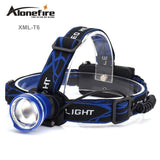 AloneFire HP87 LED Headlamp 18650 battery xml t6 Camping Hunting Searchlight Fishing Bicycle riding Waterproof led headlight